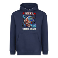 Navy Reel Cool Dad Bass 4th of July Heavyweight Hoodie - LillyAllenDesigns