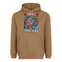 Toasted Coconut Reel Cool Dad Bass 4th of July Heavyweight Hoodie - LillyAllenDesigns