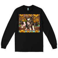 Black Western Cute Hampshire Pigs Long Sleeve Tee - LillyAllenDesigns
