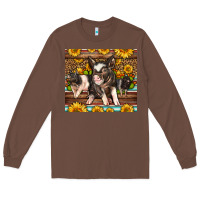 Chestnut Western Cute Hampshire Pigs Long Sleeve Tee - LillyAllenDesigns