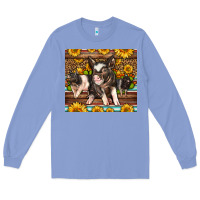 Colony Blue Western Cute Hampshire Pigs Long Sleeve Tee - LillyAllenDesigns
