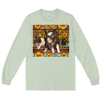 Matcha Western Cute Hampshire Pigs Long Sleeve Tee - LillyAllenDesigns