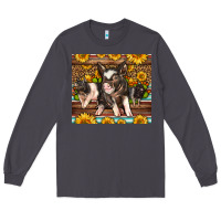 Smoke Western Cute Hampshire Pigs Long Sleeve Tee - LillyAllenDesigns