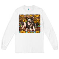 White Western Cute Hampshire Pigs Long Sleeve Tee - LillyAllenDesigns