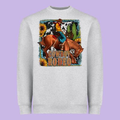 Cowboy Rodeo Heavyweight Sweatshirt Designed By Jahusdesignshop