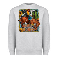 Heather Grey cowboy rodeo Heavyweight Sweatshirt - JahusDesignShop