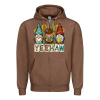 Yeehaw With Gnomies Zipper Hoodie | Teevron