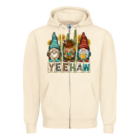 Sandshell yeehaw with gnomies Zipper Hoodie - NancyCooperArtShop