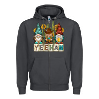 Smoke yeehaw with gnomies Zipper Hoodie - NancyCooperArtShop