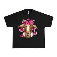 Black pink floral bandana goat Urban Heavy Tee - Jasminsmagicworld