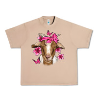 Burro pink floral bandana goat Urban Heavy Tee - Jasminsmagicworld
