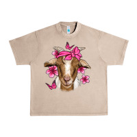 French Oak pink floral bandana goat Urban Heavy Tee - Jasminsmagicworld