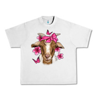 Lunar Rock pink floral bandana goat Urban Heavy Tee - Jasminsmagicworld