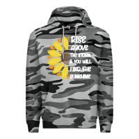 Slate Camo Rise Above The Storm You Will F and The Sunshine Premium Hoodie - Bettercallsaul