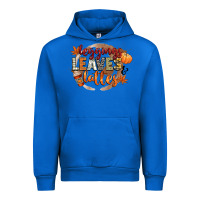 Cobalt leaves and lattes Urban Hoodie - CowGirlArtShop