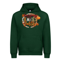 Forest Green leaves and lattes Urban Hoodie - CowGirlArtShop