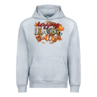 Heather Grey leaves and lattes Urban Hoodie - CowGirlArtShop