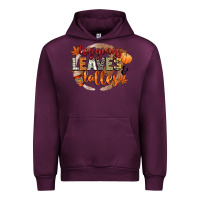 Mauve Wine leaves and lattes Urban Hoodie - CowGirlArtShop
