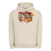 Pigment French Oak leaves and lattes Urban Hoodie - CowGirlArtShop