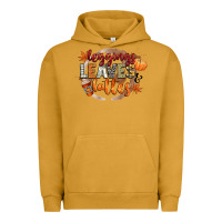 Pigment Peanut Butter leaves and lattes Urban Hoodie - CowGirlArtShop