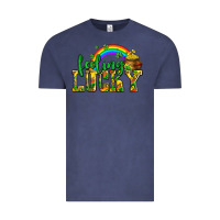 Vintage Denim feeling lucky with coins Vintage Tee - AdoDesignShop