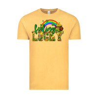 Vintage Mustard feeling lucky with coins Vintage Tee - AdoDesignShop