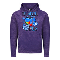 Cloud Purple in april we wear blue Vintage Hoodie - JahusDesignShop