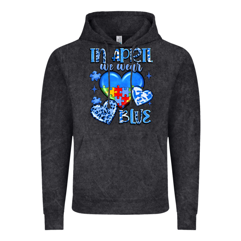 In April We Wear Blue Vintage Hoodie by JahusDesignShop | Teevron