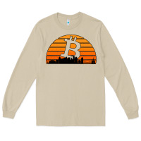 Mushroom bitcoin new orleans retro sunset Long Sleeve Tee - Jasminsmagicworld