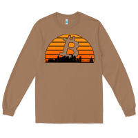 Toasted Coconut bitcoin new orleans retro sunset Long Sleeve Tee - Jasminsmagicworld