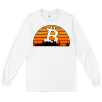 White bitcoin new orleans retro sunset Long Sleeve Tee - Jasminsmagicworld
