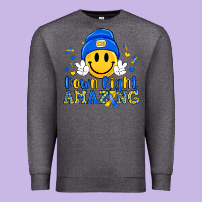 Down Right Amazing Premium Sweatshirt Designed By Artiststas