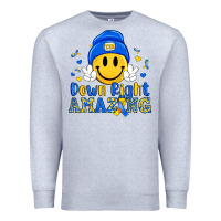 Heather Grey down right amazing Premium Sweatshirt - Artiststas