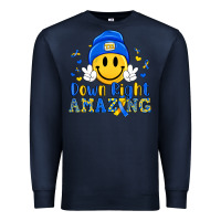 Navy down right amazing Premium Sweatshirt - Artiststas
