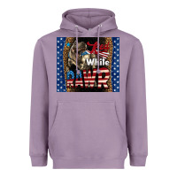 Lavender Western Red White Rawr Dinosaur Heavyweight Hoodie - LillyAllenDesigns