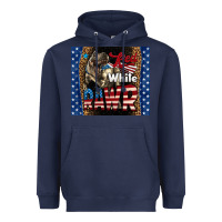 Navy Western Red White Rawr Dinosaur Heavyweight Hoodie - LillyAllenDesigns