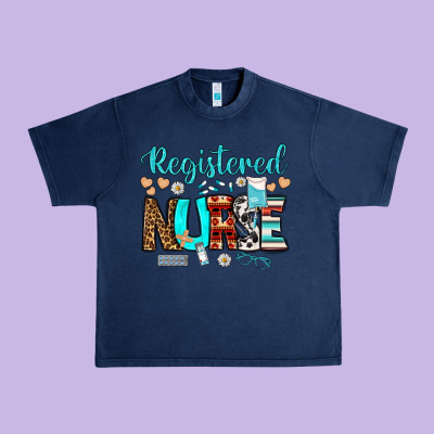 Registered Nurse Urban Heavy Tee Designed By Bundleandbundleshop