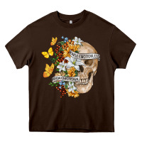 Chocolate Brown Kinda Emotional Kinda Emotionless Heavy Core Tee - RanaPortraitStore