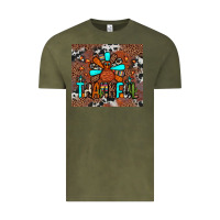 Vintage Olive thankful turkey png Vintage Tee - JahusDesignShop