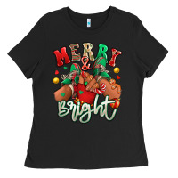 Black merry and bright black kid sneakers Ladies Tee - RanaPortraitStore