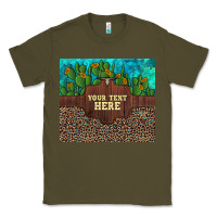 Army Green preview custom cactus and sunflowers leopard turquoise Classic Tee - Artiststas