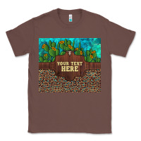 Chestnut preview custom cactus and sunflowers leopard turquoise Classic Tee - Artiststas
