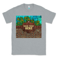 Heather Grey preview custom cactus and sunflowers leopard turquoise Classic Tee - Artiststas