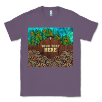 Lavender preview custom cactus and sunflowers leopard turquoise Classic Tee - Artiststas