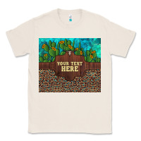 Natural preview custom cactus and sunflowers leopard turquoise Classic Tee - Artiststas