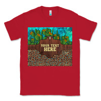 Red preview custom cactus and sunflowers leopard turquoise Classic Tee - Artiststas