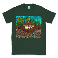 Sports Green preview custom cactus and sunflowers leopard turquoise Classic Tee - Artiststas