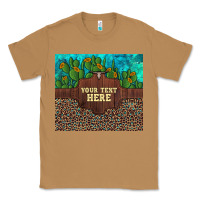 Toasted Coconut preview custom cactus and sunflowers leopard turquoise Classic Tee - Artiststas