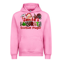 Fuchsia Pink santas favorite  football player Urban Hoodie - CowGirlArtShop