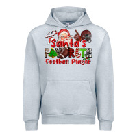 Heather Grey santas favorite  football player Urban Hoodie - CowGirlArtShop